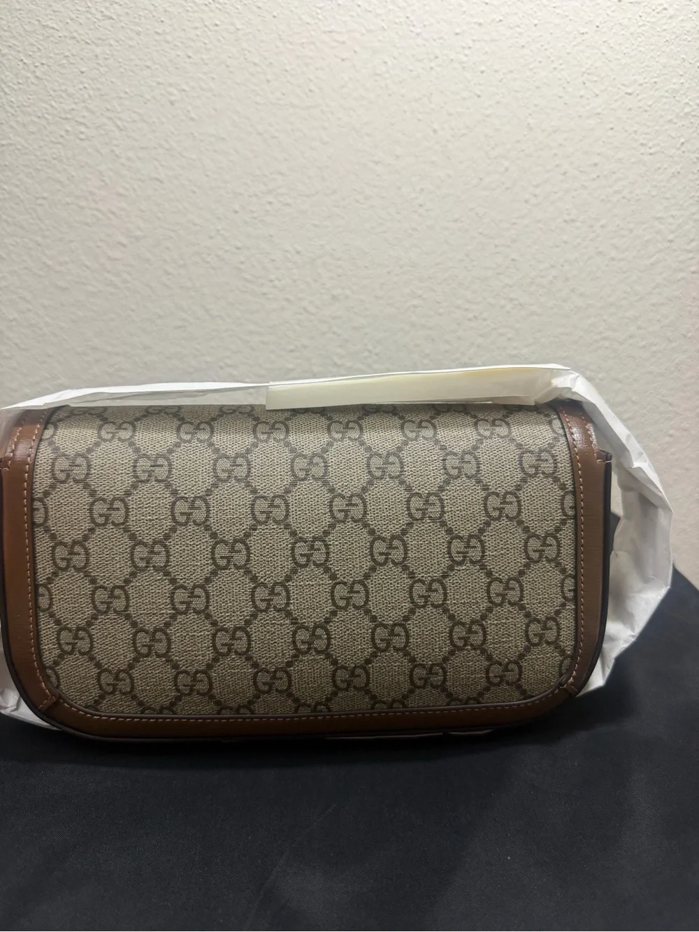 Gucci 1955 Horsebit GG Supreme Canvas and Leather East West bag - Picture 3 of 11